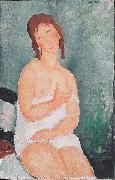 Amedeo Modigliani Junge Frau im Hemd oil painting